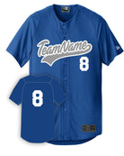New Era Diamond Full-Button Custom Baseball Jersey, color: Royal