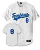 New Era Diamond Full-Button Custom Baseball Jersey, color: White