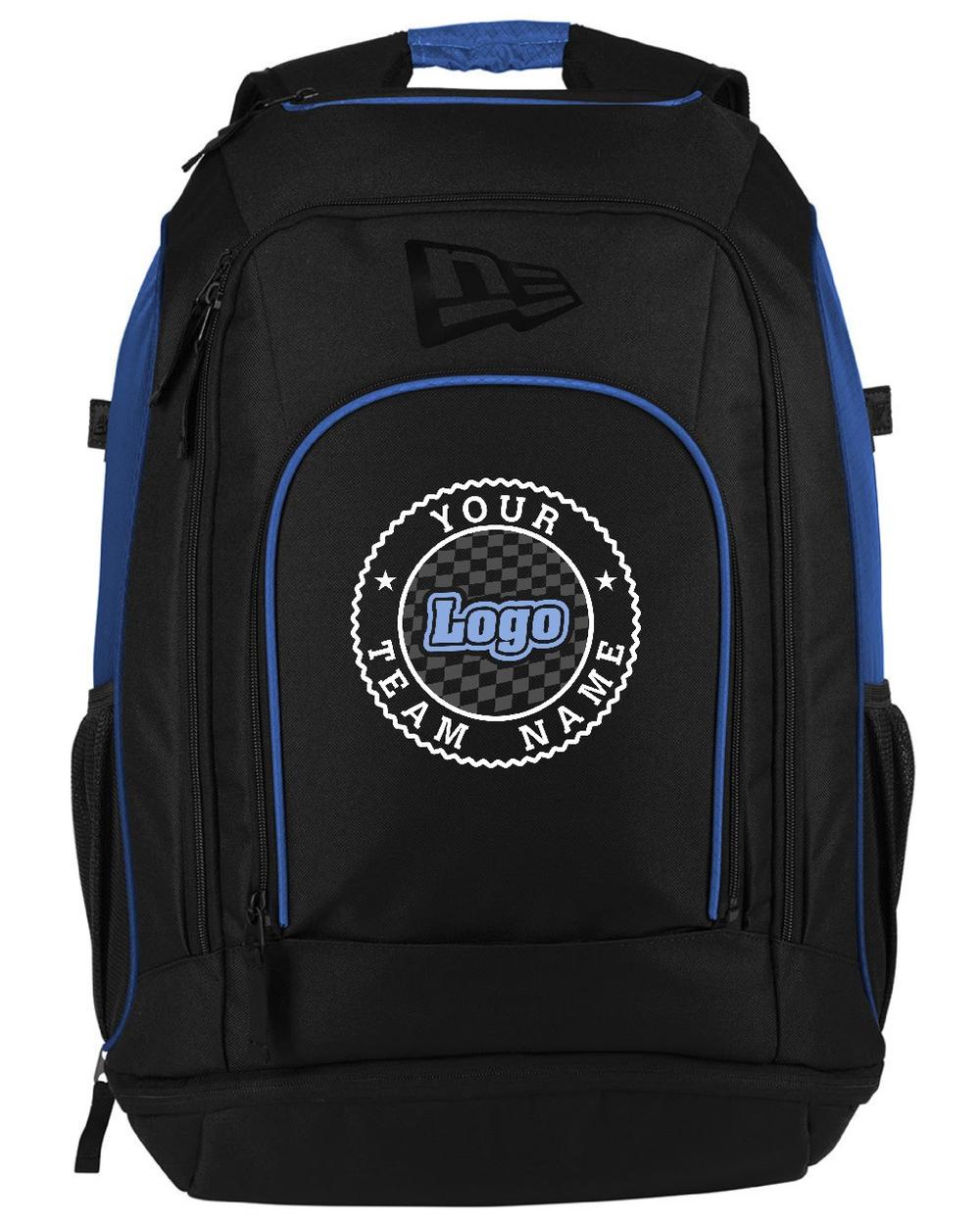 New Era Shutout Custom Backpack, color: Royal/Black