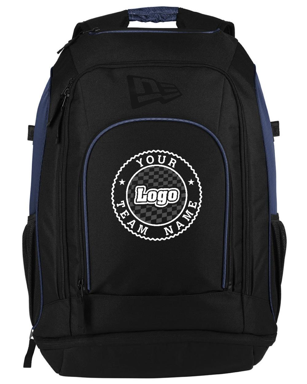 New Era Shutout Custom Backpack, color: True Navy/Black