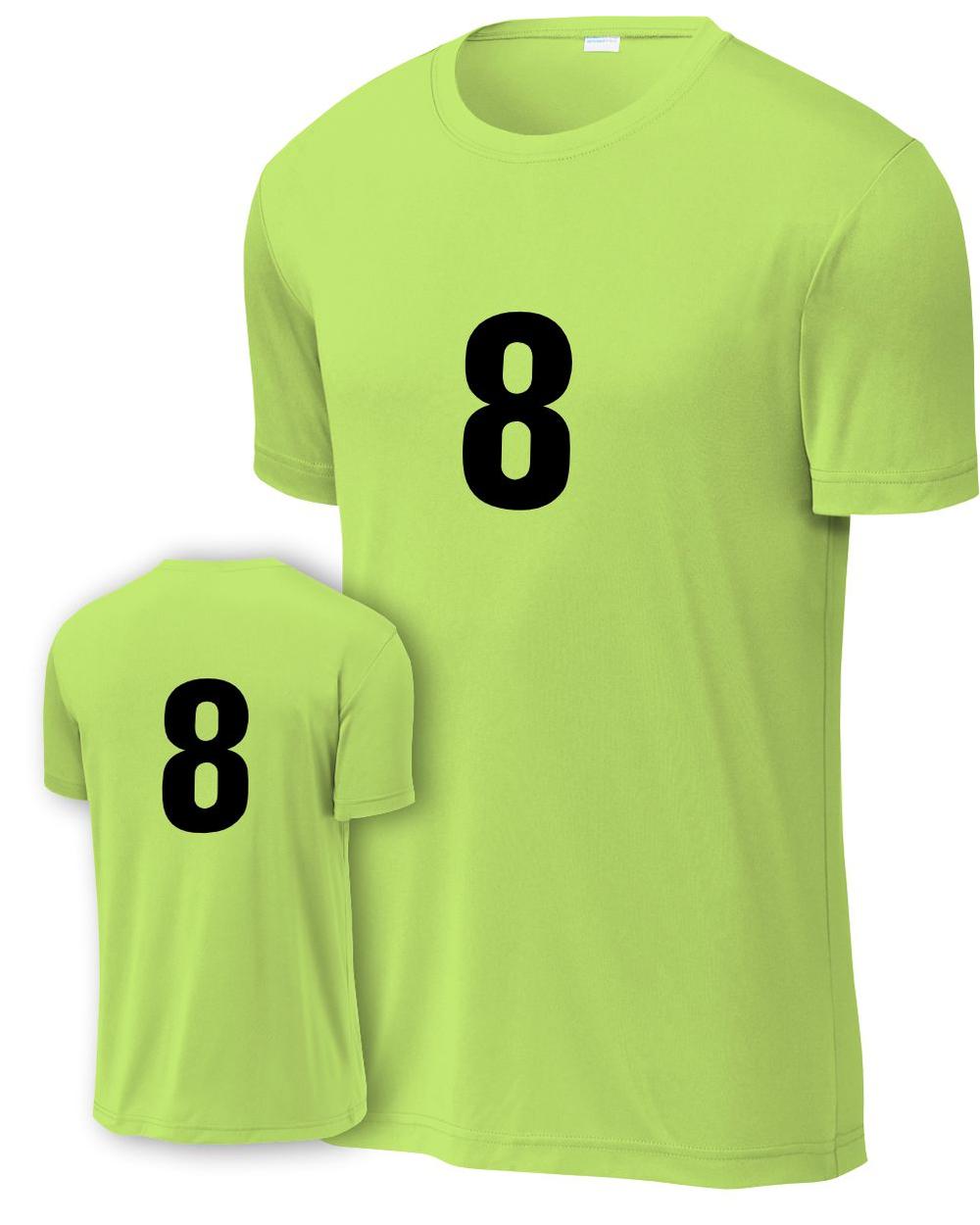 P&C Men's Numbered Performance T-Shirt, color: Neon Yellow