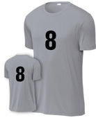P&C Numbered Performance T-Shirt, color: Silver