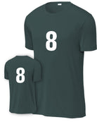 P&C Numbered Performance T-Shirt, color: Dark Green