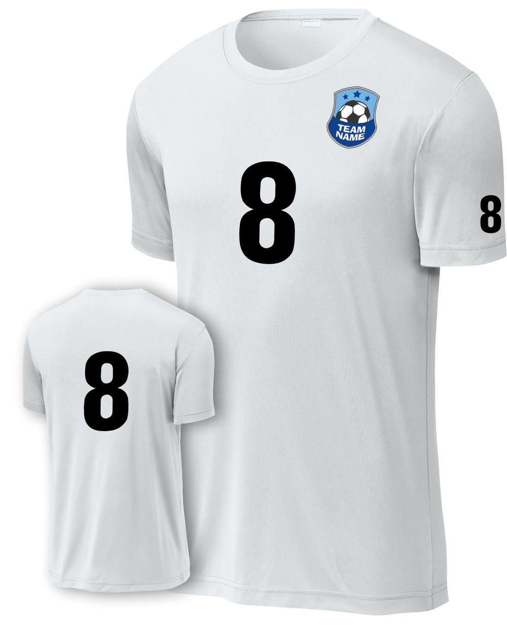 P&C Men's Score Custom Soccer Jersey, color: White