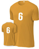P&C Numbered Performance T-Shirt, color: Gold