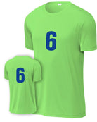 P&C Numbered Performance T-Shirt, color: Neon Green