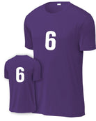 P&C Numbered Performance T-Shirt, color: Team Purple