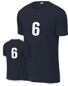 P&C Numbered Performance T-Shirt, color: Deep Navy