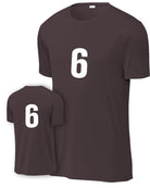 P&C Numbered Performance T-Shirt, color: Athletic Maroon