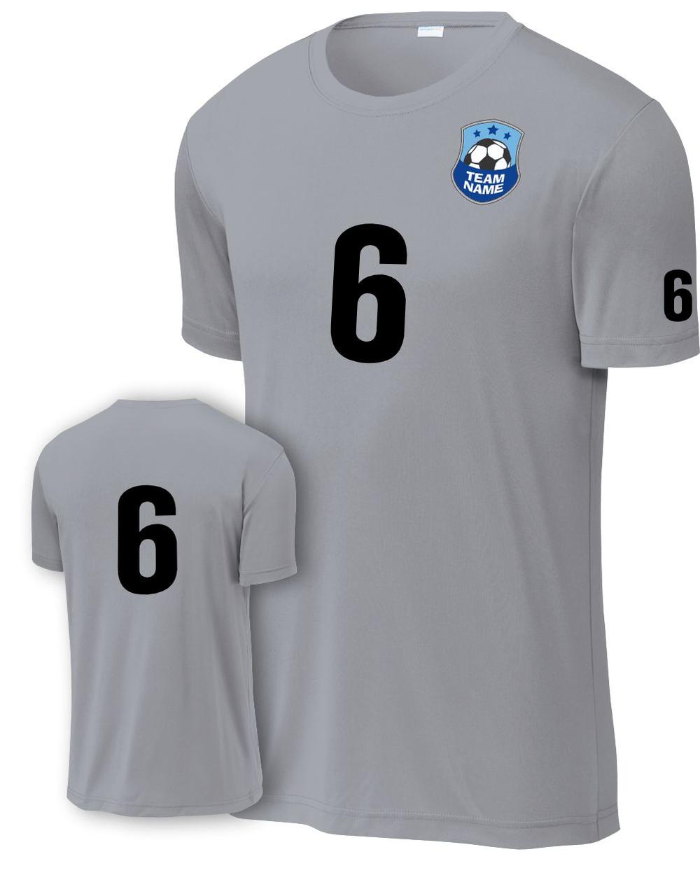 P&C Score Custom Soccer Jersey, color: Silver