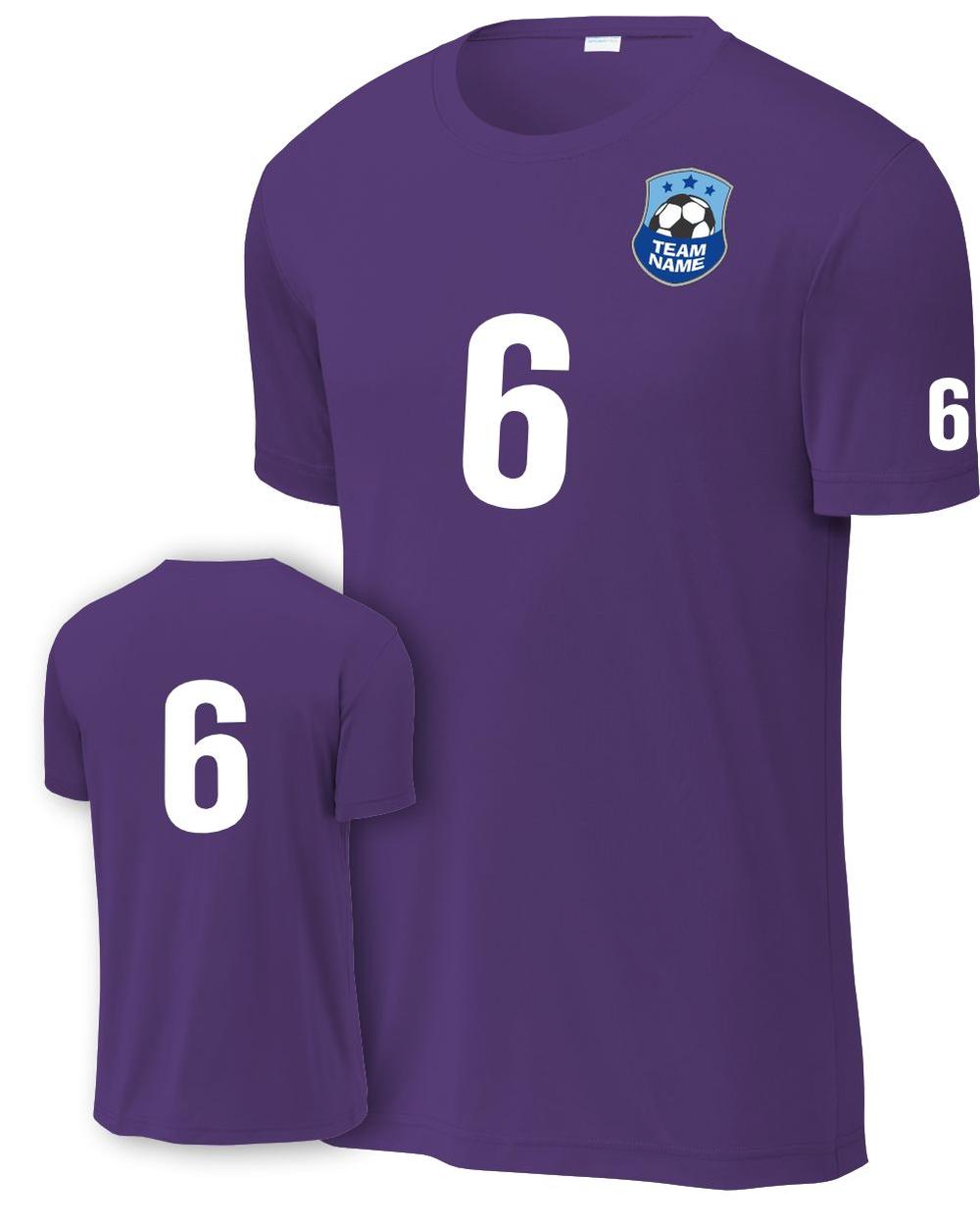 P&C Youth Score Custom Soccer Jersey, color: Team Purple