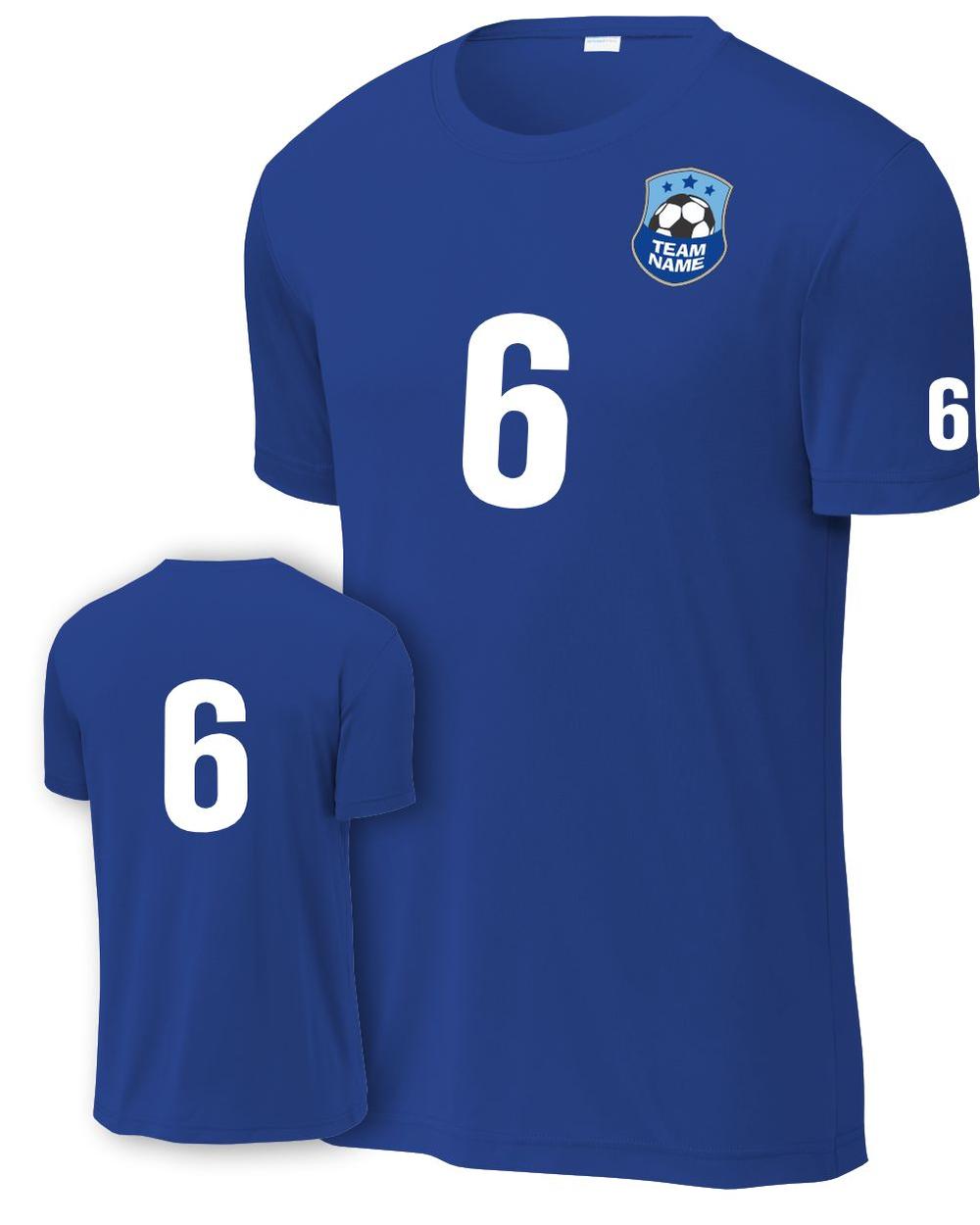 P&C Youth Score Custom Soccer Jersey, color: True Royal
