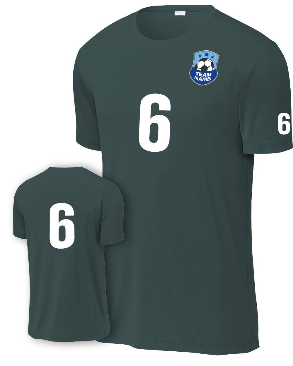P&C Score Custom Soccer Jersey, color: Dark Green