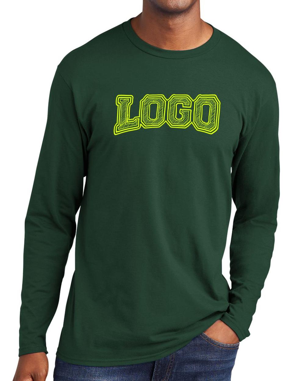 P&C Men's Fan Favorite L/S Custom T-Shirt, color: Forest Green