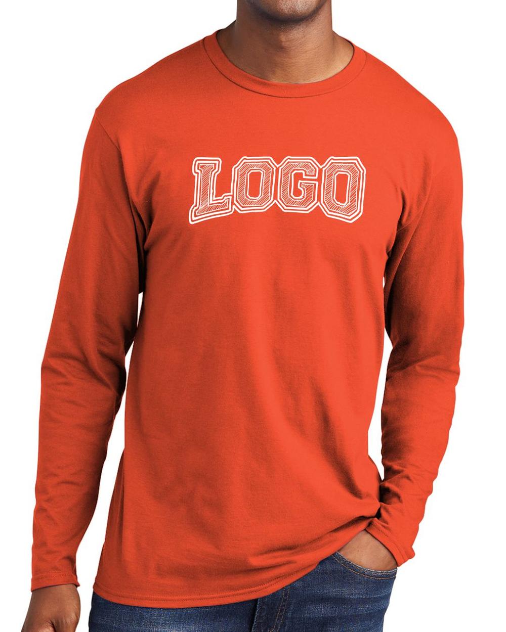 P&C Men's Fan Favorite L/S Custom T-Shirt, color: Orange