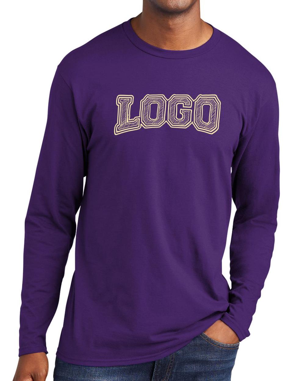 P&C Men's Fan Favorite L/S Custom T-Shirt, color: Team Purple