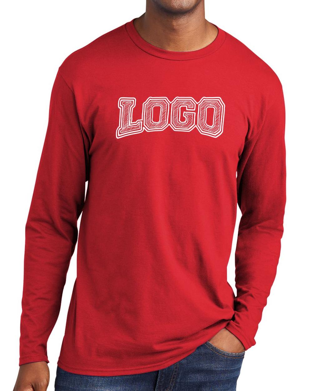 P&C Fan Favorite L/S Custom T-Shirt, color: Bright Red