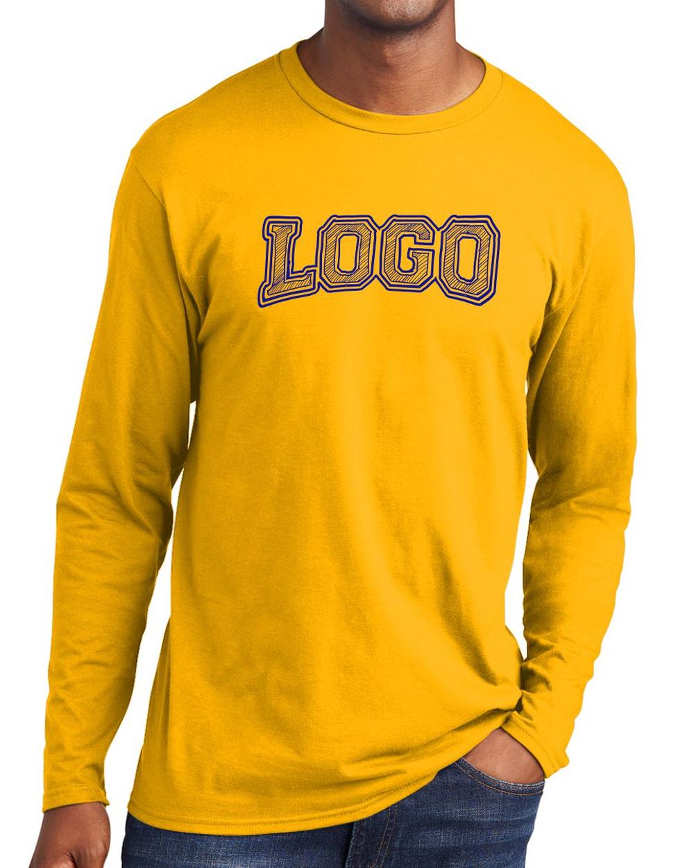 P&C Men's Fan Favorite L/S Custom T-Shirt, color: Bright Gold