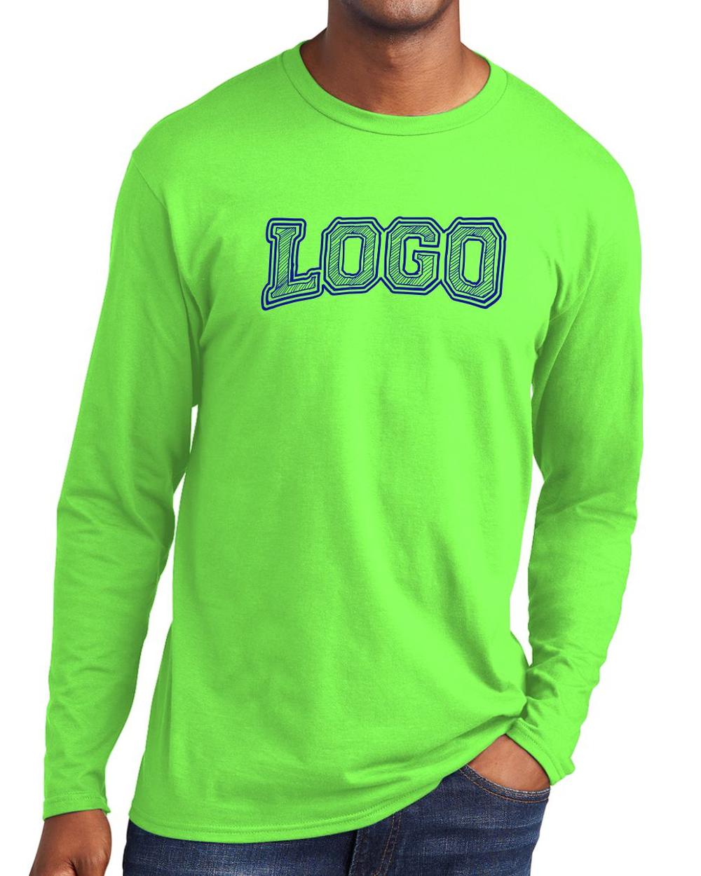 P&C Men's Fan Favorite L/S Custom T-Shirt, color: Flash Green