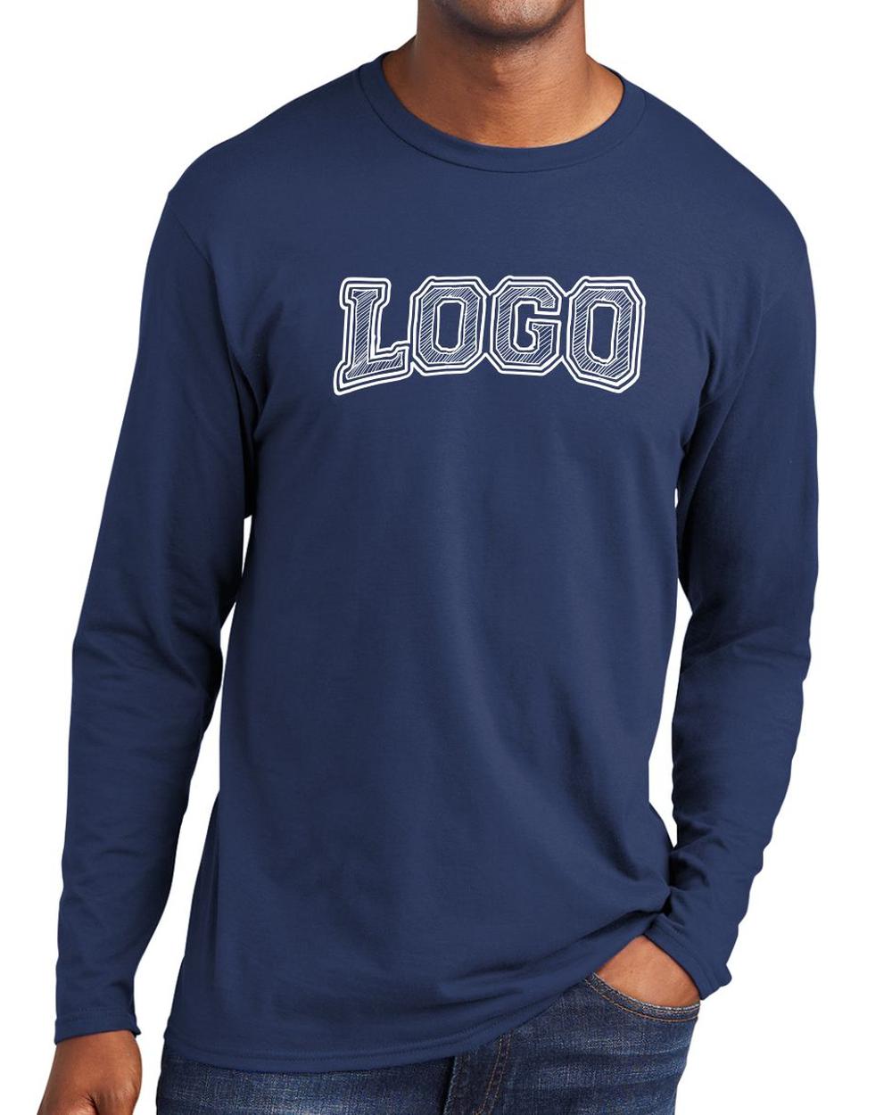 P&C Men's Fan Favorite L/S Custom T-Shirt, color: Team Navy