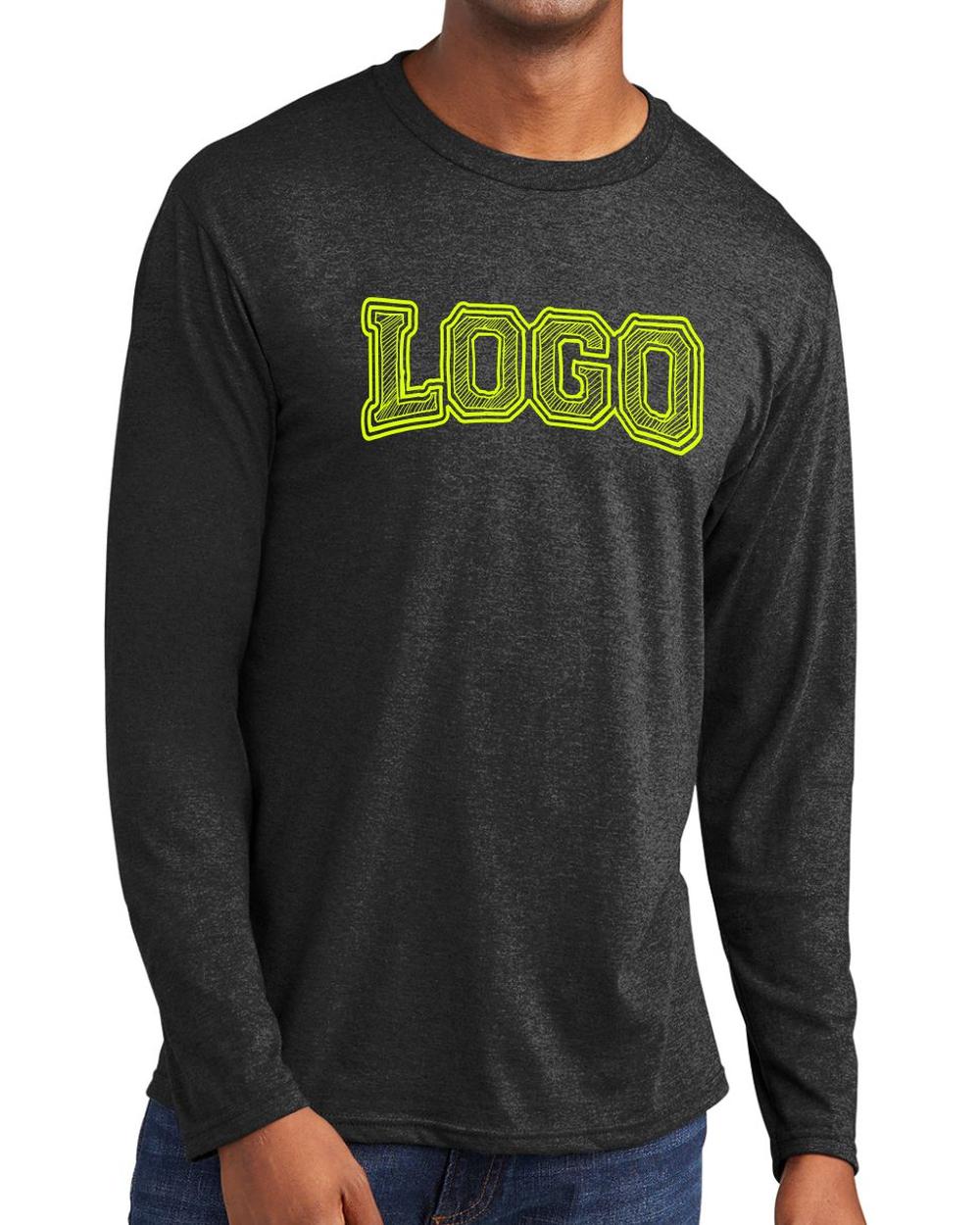 P&C Fan Favorite L/S Custom T-Shirt, color: Dark Heather Grey