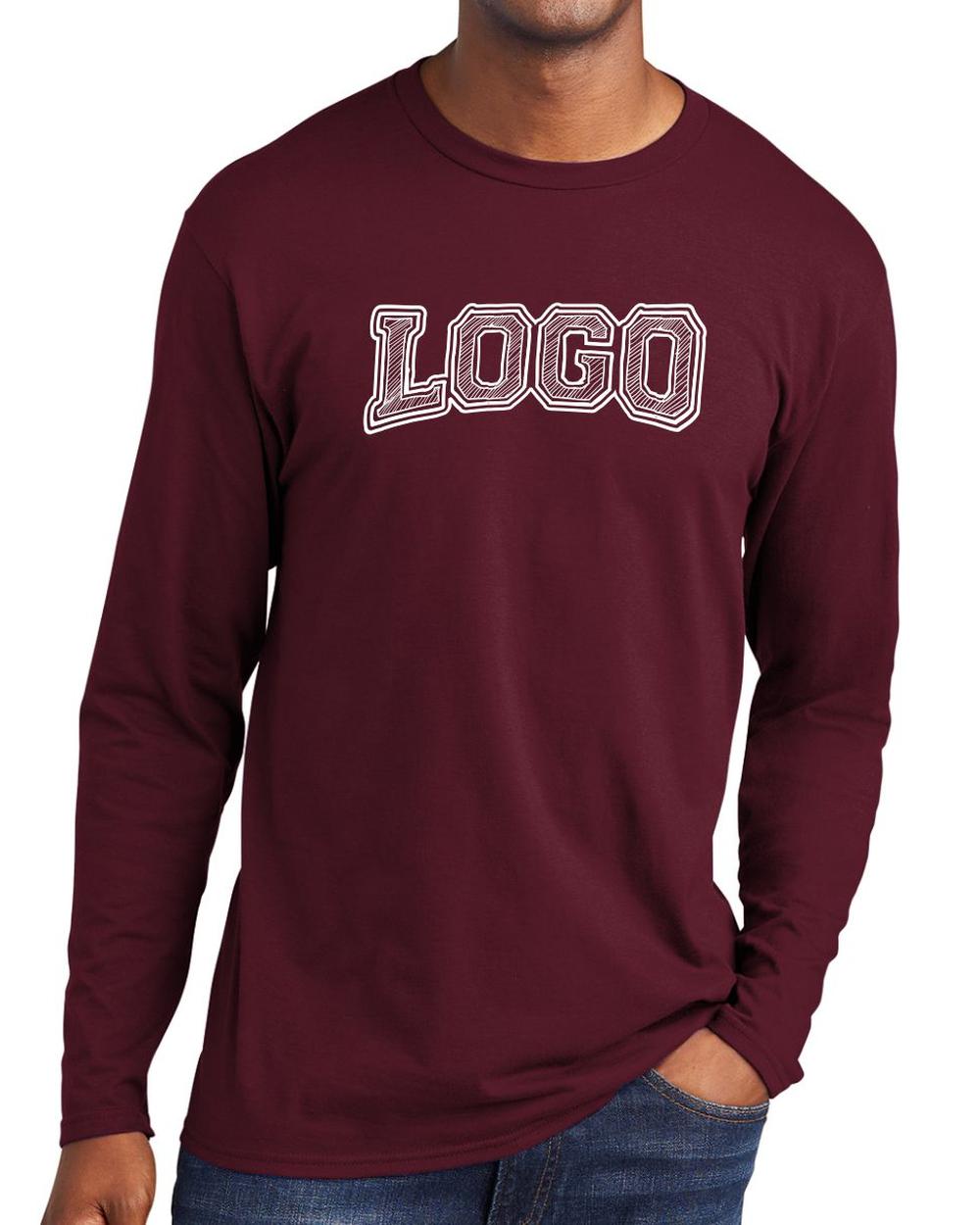 P&C Men's Fan Favorite L/S Custom T-Shirt, color: Athletic Maroon