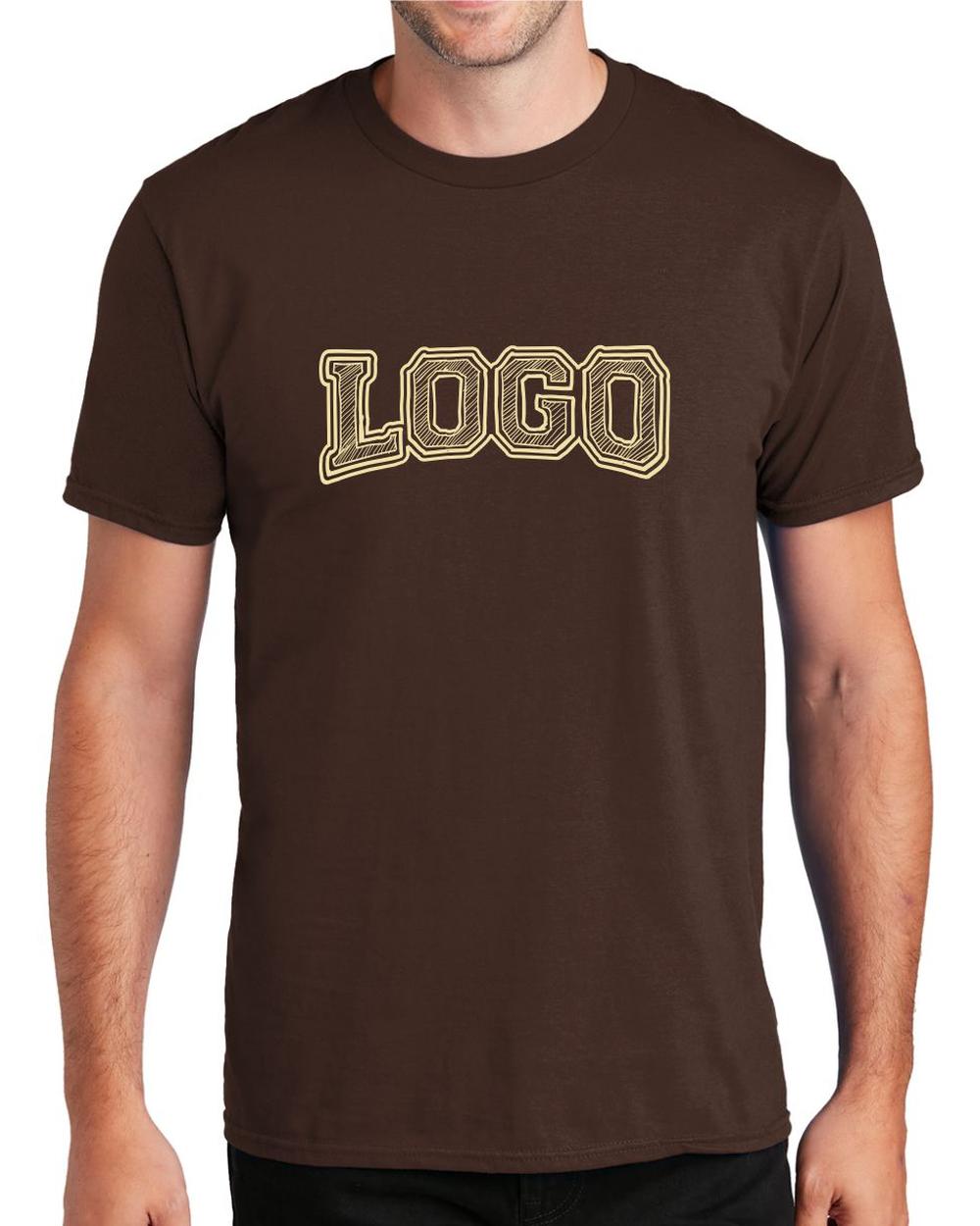 P&C Men's Fan Favorite Custom T-Shirt, color: Dark Chocolate Brown