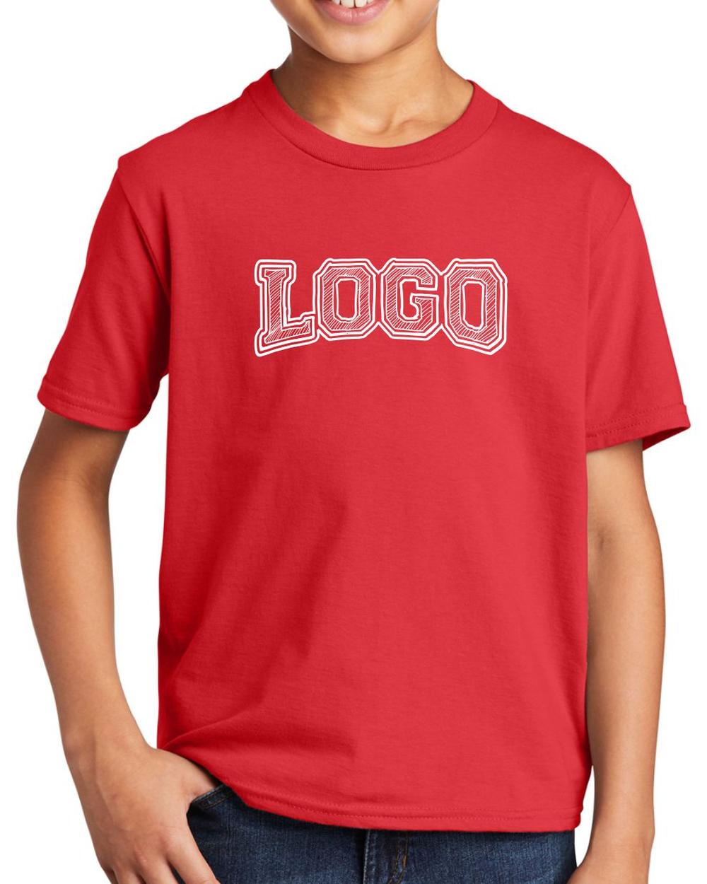 P&C Youth Fan Favorite Custom T-Shirt, color: Bright Red