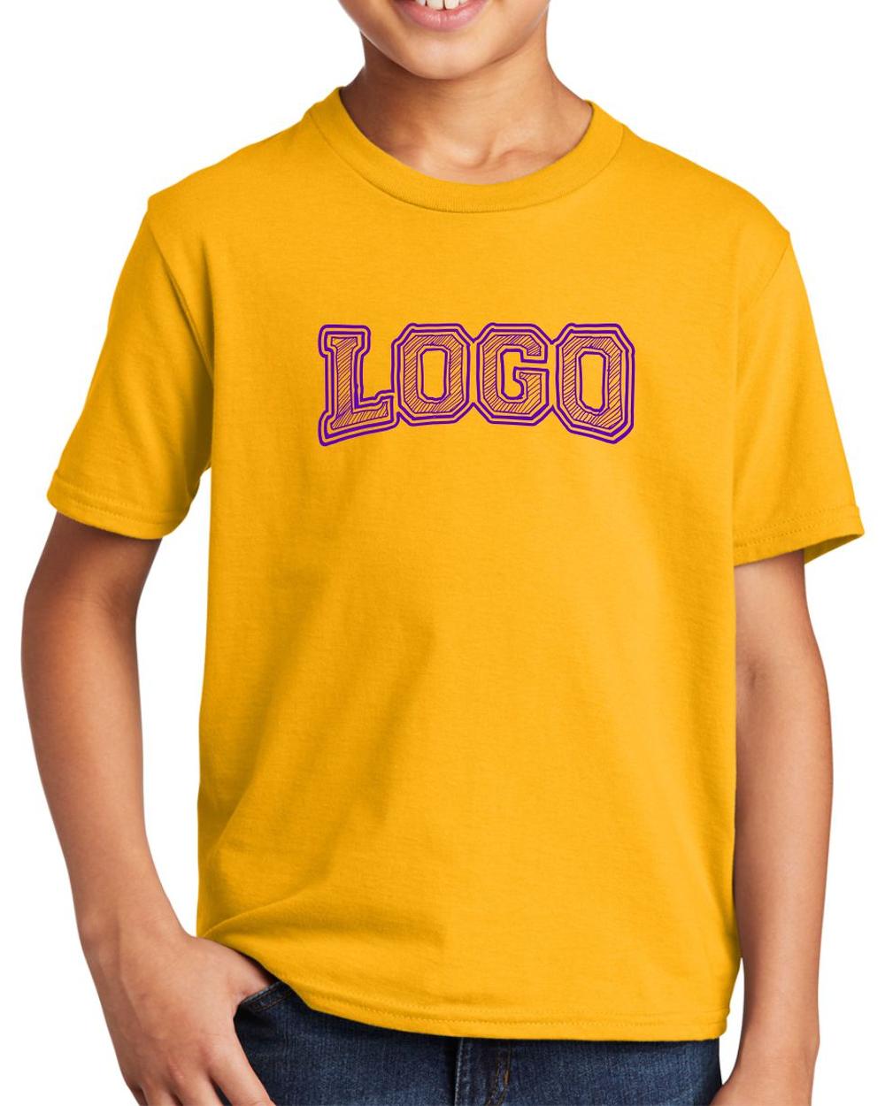 P&C Youth Fan Favorite Custom T-Shirt, color: Bright Gold