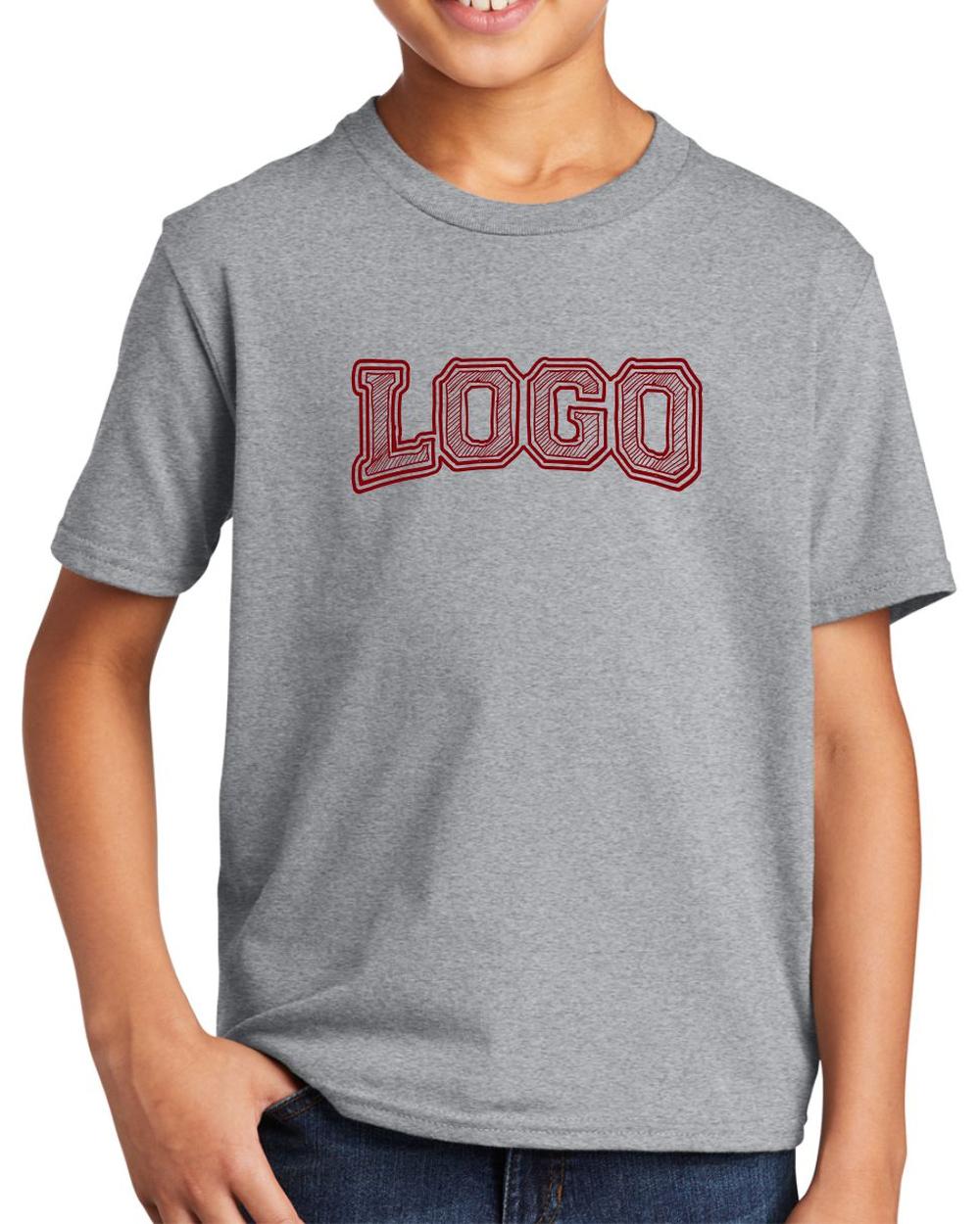 P&C Youth Fan Favorite Custom T-Shirt, color: Athletic Heather