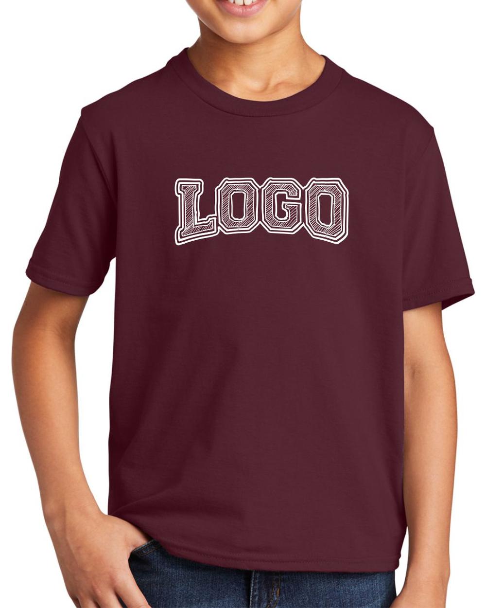 P&C Youth Fan Favorite Custom T-Shirt, color: Athletic Maroon