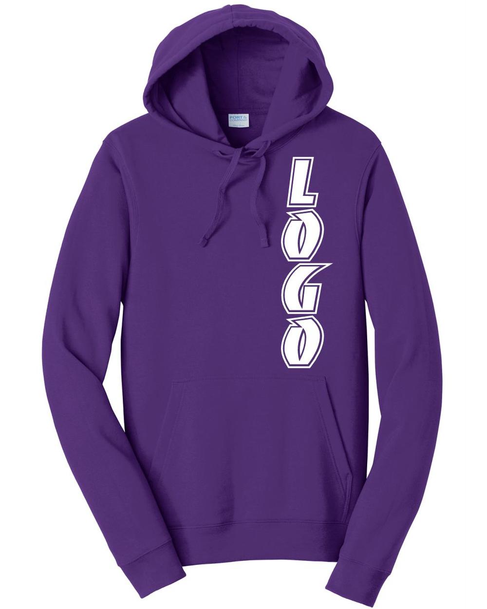 P&C Fan Favorite Fleece Pullover Hooded Custom Sweatshirt, color: Team Purple