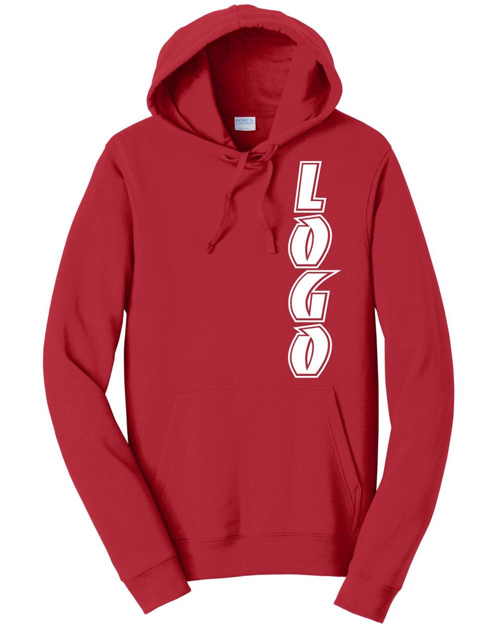 P&C Fan Favorite Fleece Pullover Hooded Custom Sweatshirt, color: Team Cardinal