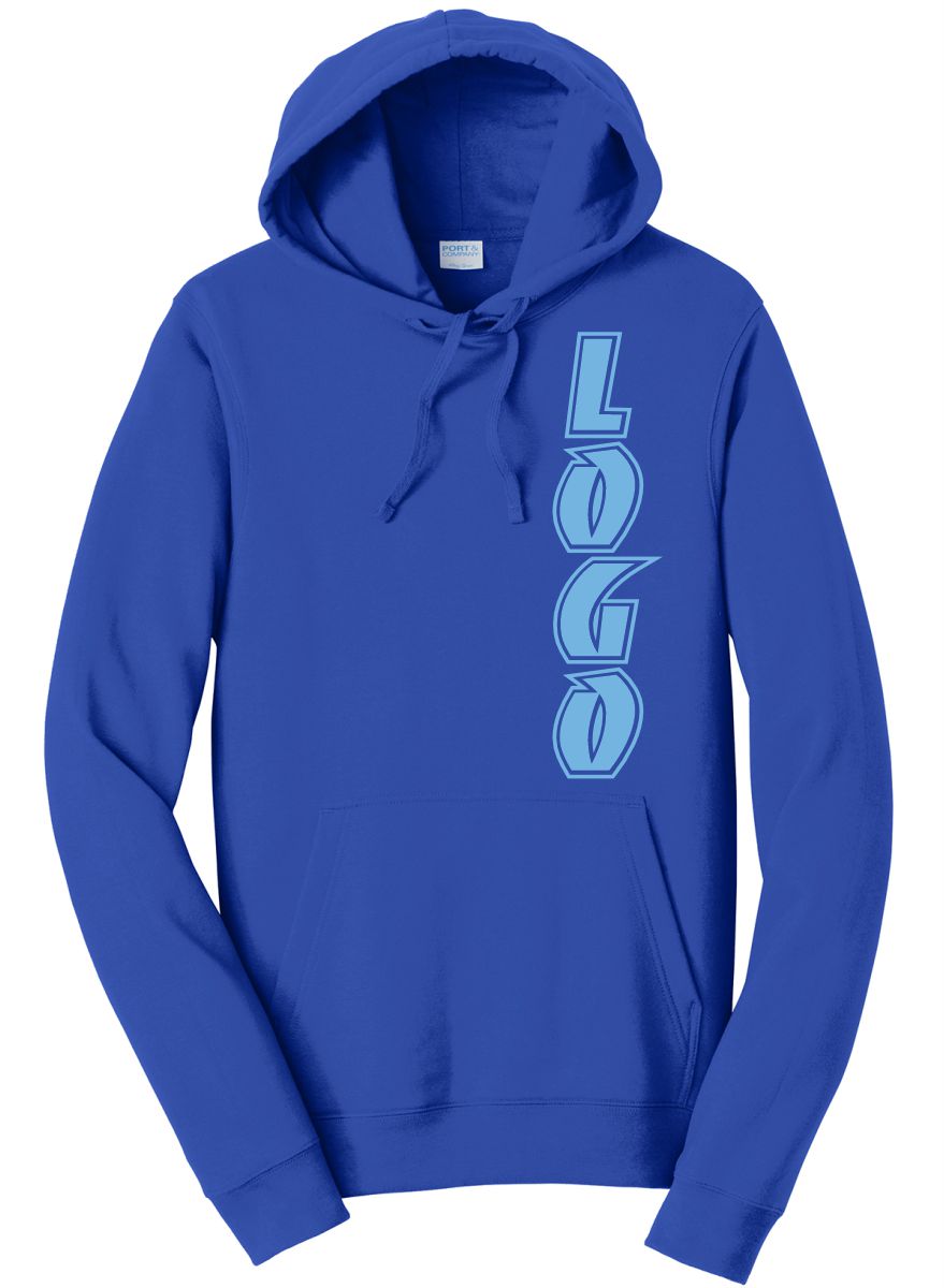 PC850YHWD Youth Fan Favorite Fleece Pullover Hooded Custom Sweatshirt, color: True Royal