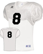 Russell Practice Numbered Football Jersey, color: White