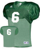 Russell Practice Numbered Football Jersey, color: Kelly