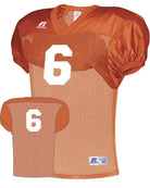 Russell Practice Numbered Football Jersey, color: Burnt Orange