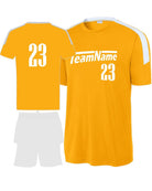 Sport-TEK Competitor United Custom Cross-Training Uniform, color: Gold/White