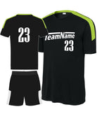 Sport-TEK Competitor United Custom Cross-Training Uniform, color: Black/Lime Shock