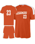 Sport-TEK Competitor United Custom Cross-Training Uniform, color: Deep Orange/White