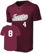 Sport-TEK Posicharge Mesh Full-Button Custom Baseball Jersey, color: Maroon