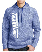 Sport-TEK Electric Heather Fleece Hooded Custom Sweatshirt, color: True Royal Electric