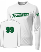 Sport-TEK Base Custom L/S Performance Jersey, color: White