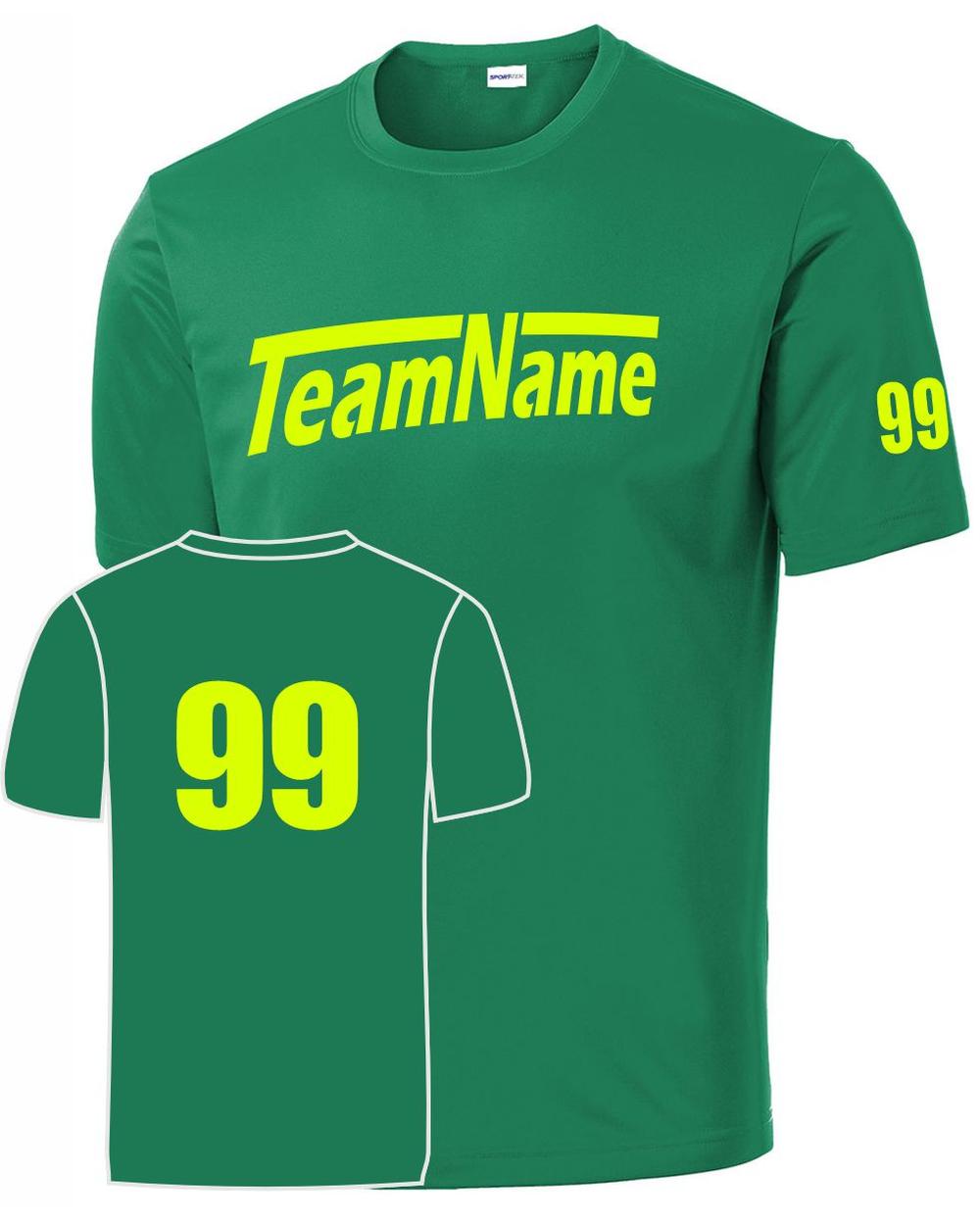 Sport-TEK Base Custom Performance Jersey, color: Kelly Green