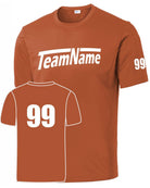Sport-TEK Base Custom Performance Jersey, color: Texas Orange