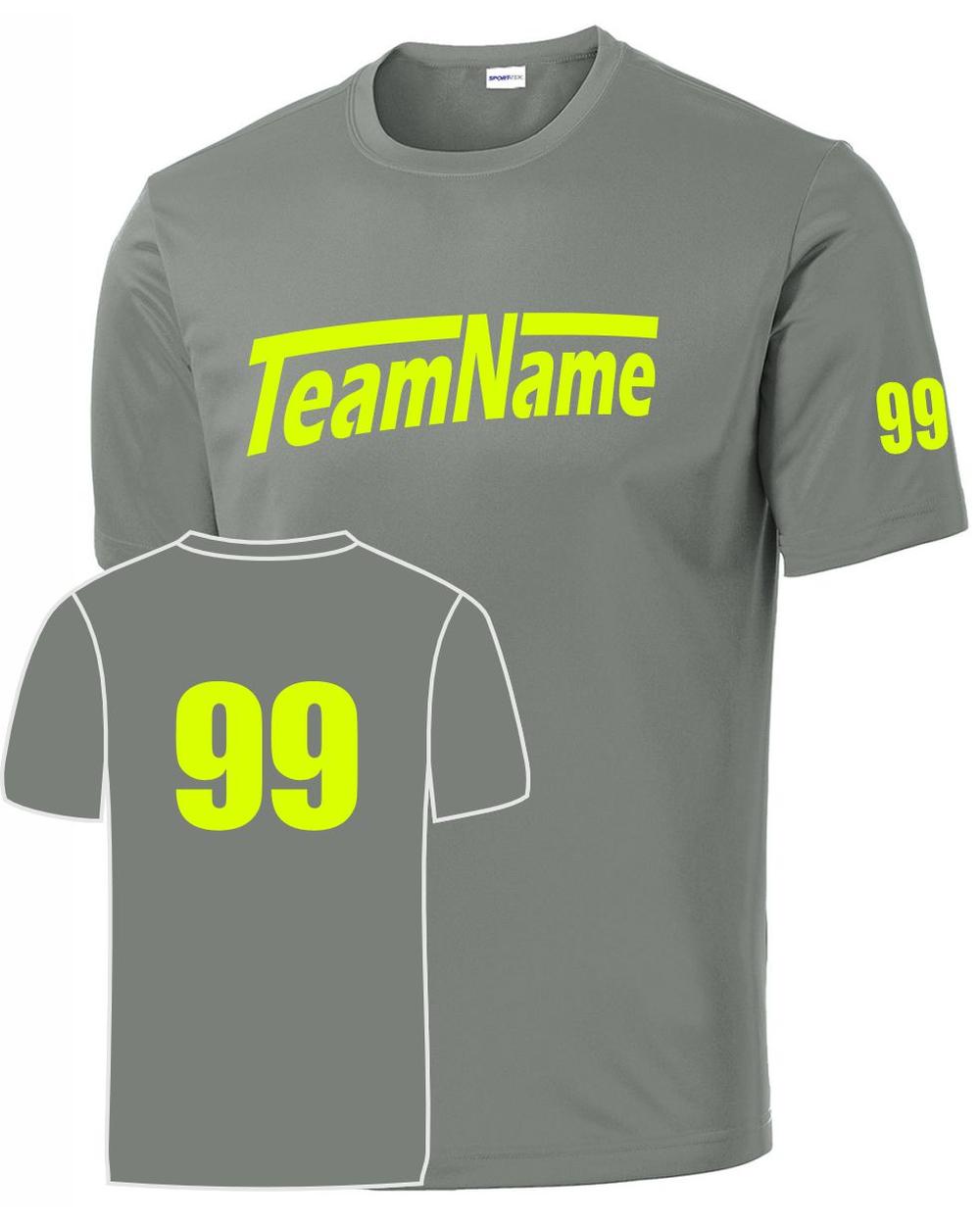 Sport-TEK Base Custom Performance Jersey, color: Grey Concrete