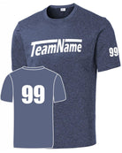 Sport-TEK Base Custom Performance Jersey, color: True Navy Heather