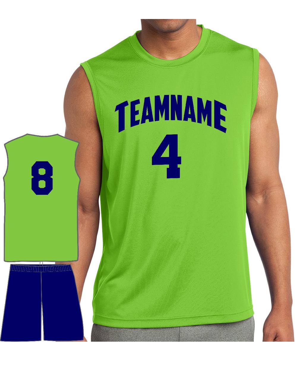 Sport-TEK Men's Competitor PosiCharge Custom Cross-Training Uniform, color: Lime Shock