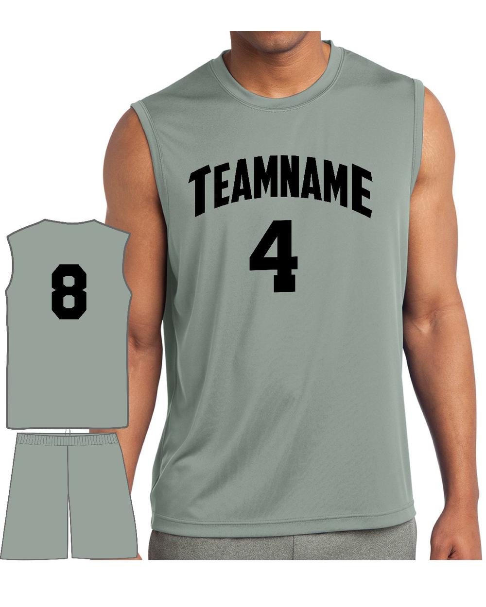 Sport-TEK Men's Competitor PosiCharge Custom Cross-Training Uniform, color: Silver