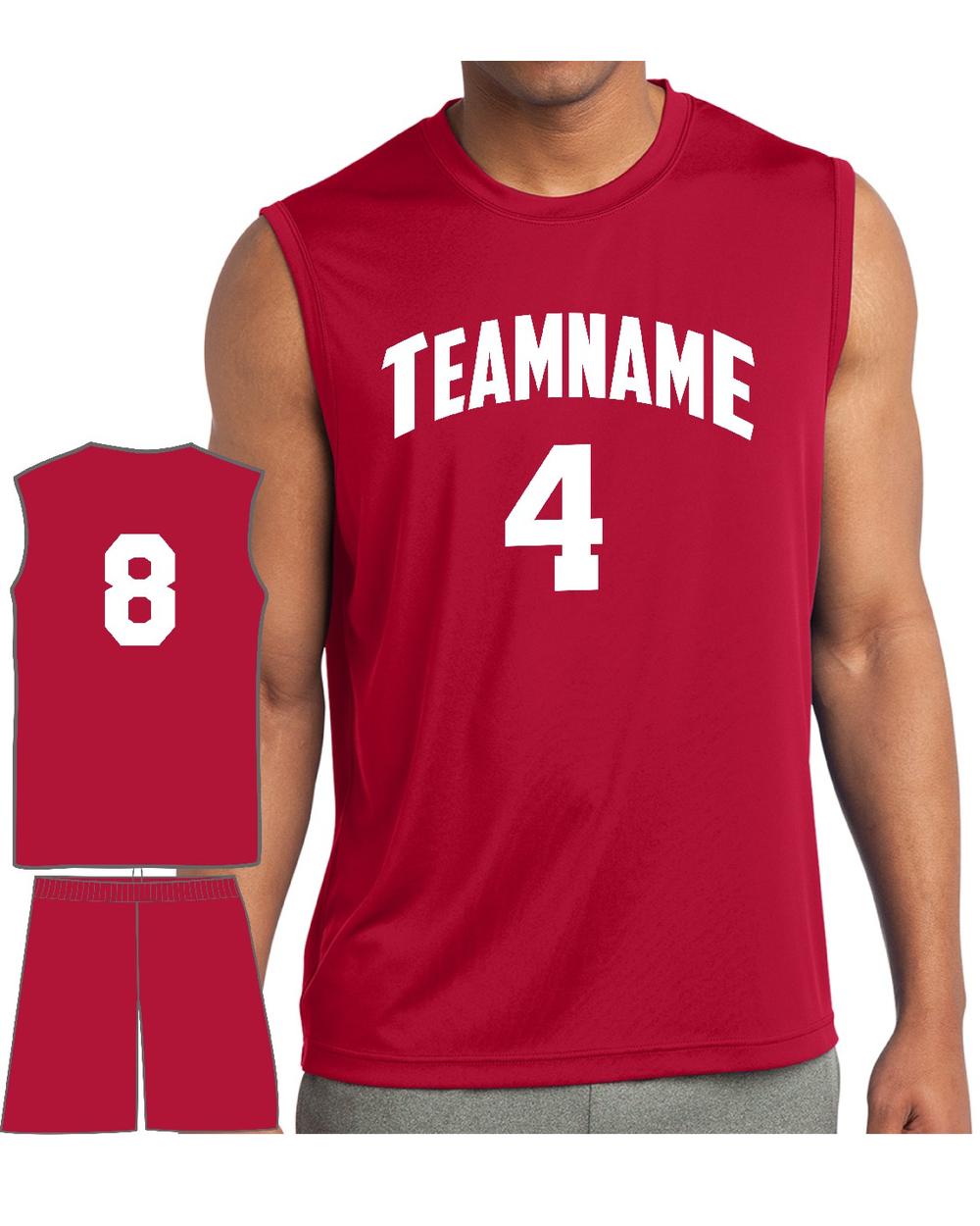 Sport-TEK Men's Competitor PosiCharge Custom Cross-Training Uniform, color: True Red